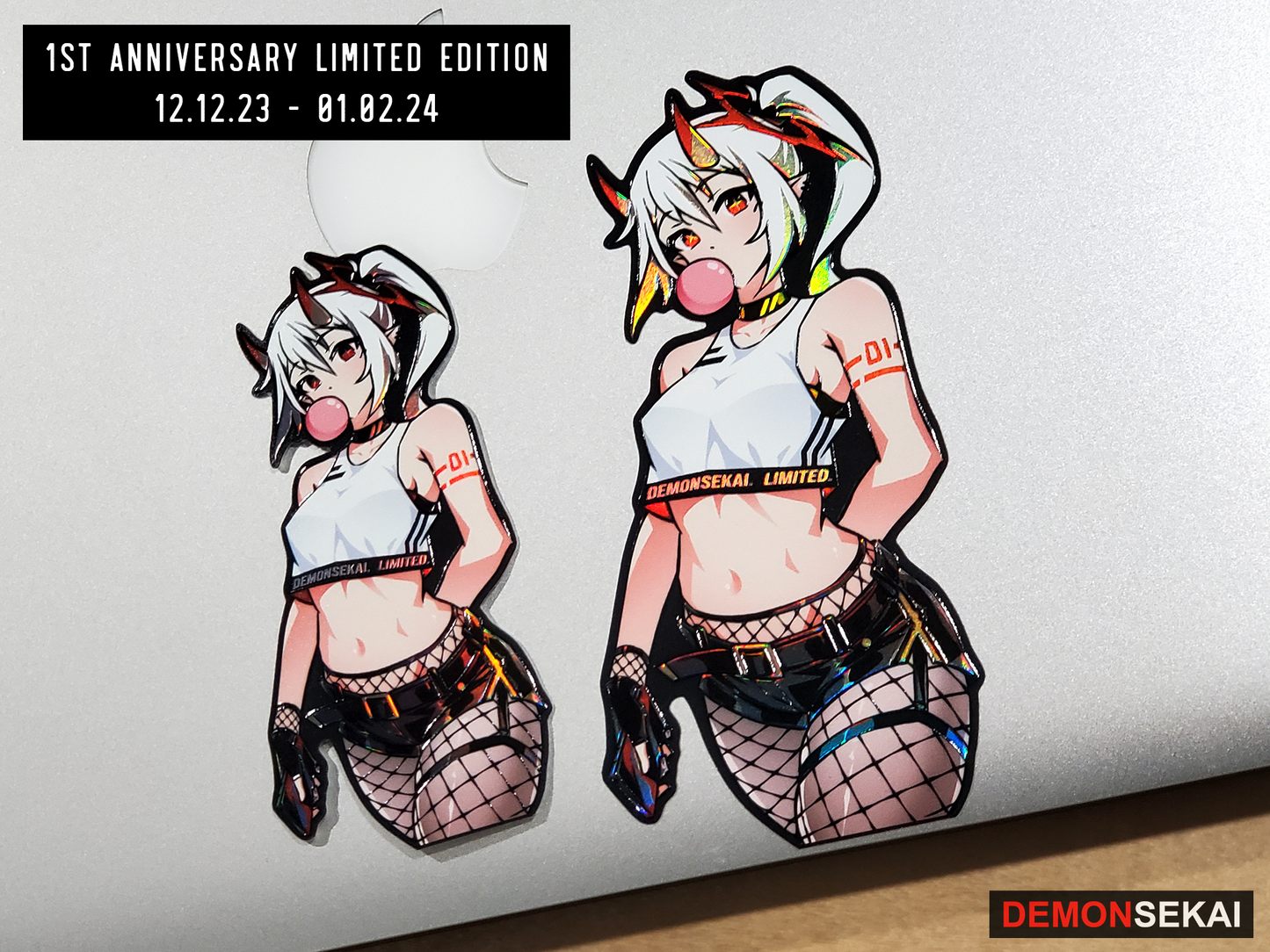 DEMONSEKAI 1st Year Anniversary Limited Edition Sticker --- Available 12.14.24 - 12.21.24
